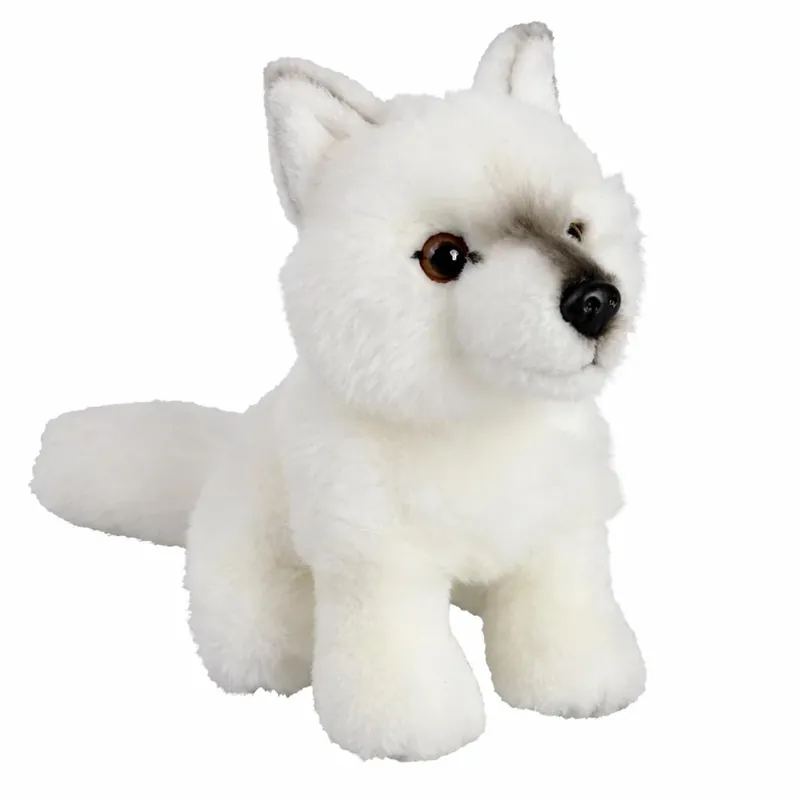 Pluche witte poolwolf knuffel - pluche - 18 cm - wolven - dierenknuffel - kinderen Beste Prijs