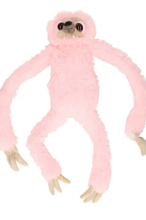 Bestseller Nature Planet roze luiaard knuffel - pluche - 60 cm - bosdieren