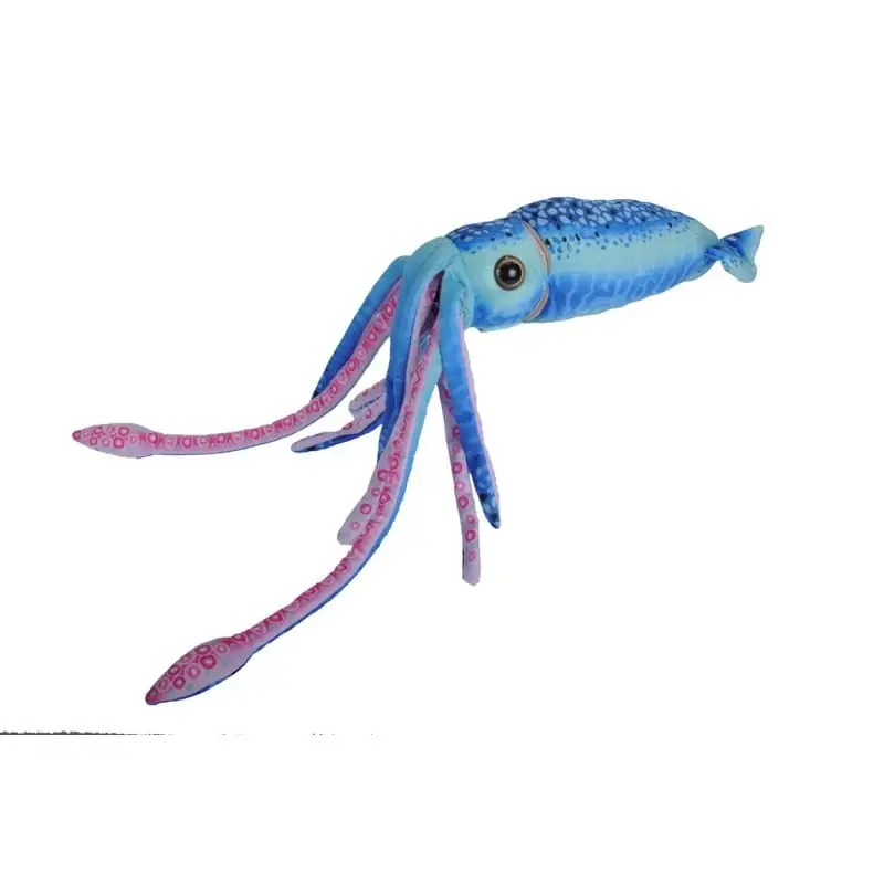 Bestseller Wild Republic octopus knuffel - pluche - blauw - 38 cm - zeedier
