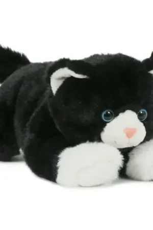 Hete Deal Semo kat knuffel - zwart wit - pluche - 25 cm