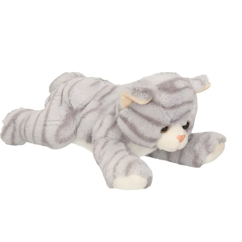 Meest Verkocht Pluche poes knuffel - grijs - 25 cm - dierenknuffel