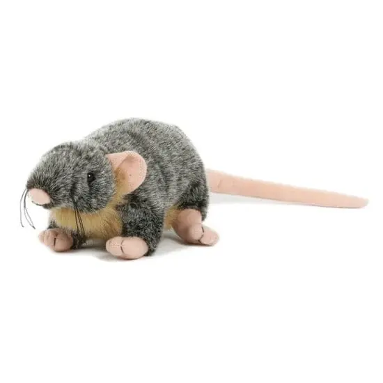 Meest Verkocht Pluche rat knuffel - grijs - 18 cm - speelgoed