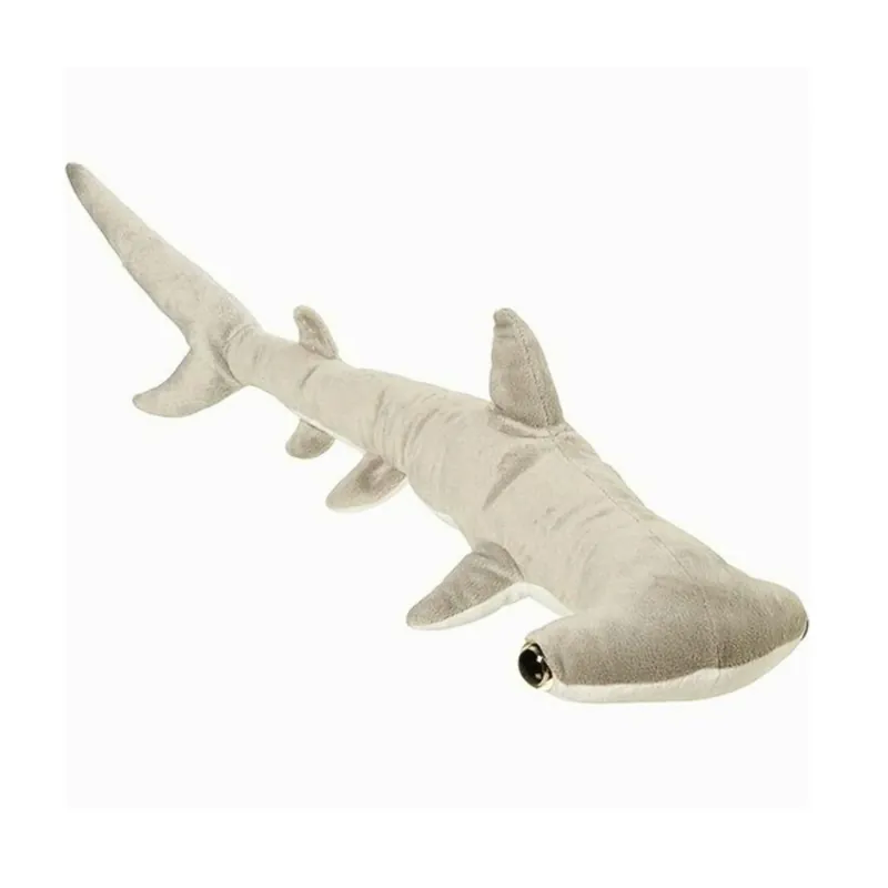 Nature Planet hamerhaai knuffel - pluche - 60 cm - grijs Meest Verkocht