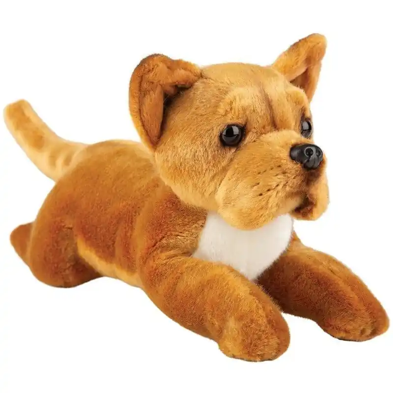 Shop Nu Staffordshire bull terrier knuffel - bruin - pluche - 30 cm