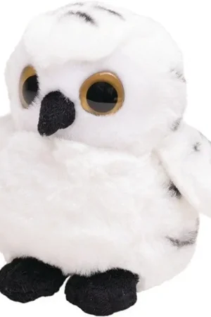 Aanbieding Sneeuwuil knuffel - pluche - 13 cm - wit - vogel - speelgoed