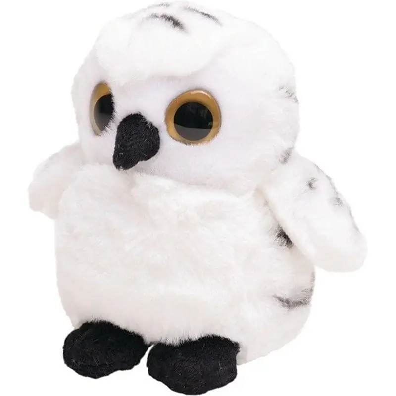 Aanbieding Sneeuwuil knuffel - pluche - 13 cm - wit - vogel - speelgoed