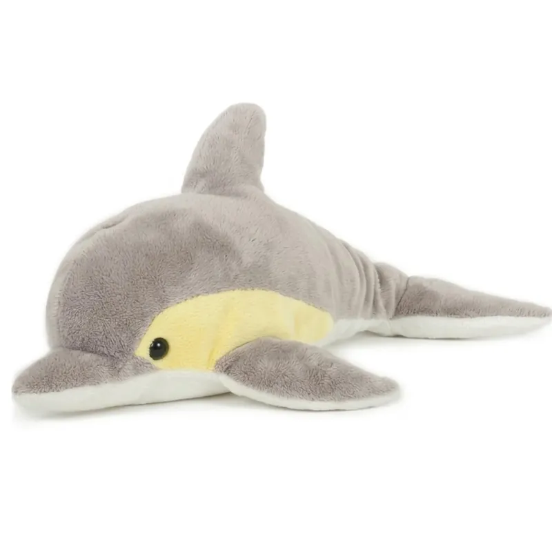 Semo dolfijn knuffel - pluche - grijs - 33 cm - dierenknuffel - knuffeldier - babyspeelgoed Beperkt Aanbod