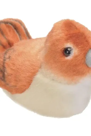 Beste Prijs Wild Republic nachtegaal knuffel - pluche - 13 cm - vogelgeluid