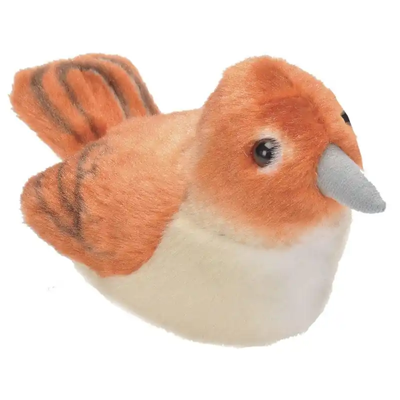 Beste Prijs Wild Republic nachtegaal knuffel - pluche - 13 cm - vogelgeluid