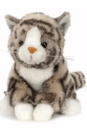 Beperkt Aanbod Semo pluche knuffel kat - cyperse poes - grijs - 16 cm