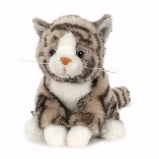 Beperkt Aanbod Semo pluche knuffel kat - cyperse poes - grijs - 16 cm