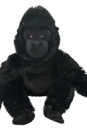 Wild Planet gorilla knuffel - pluche - 33 cm - apenknuffel - bosdieren Actieprijs
