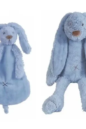 Bestel Nu Happy Horse Richie knuffeldoekje blauw - pluche - kraamcadeau