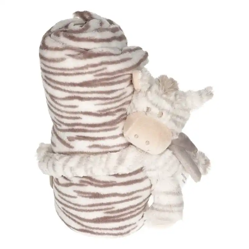 Finale Uitverkoop Baby/kinder dekentje met zebra knuffel - pluche - kraamcadeau