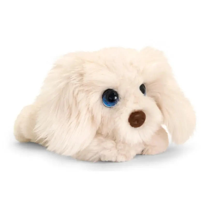 Keel Toys Labradoodle knuffel - pluche - wit - 25 cm Voordeelprijs