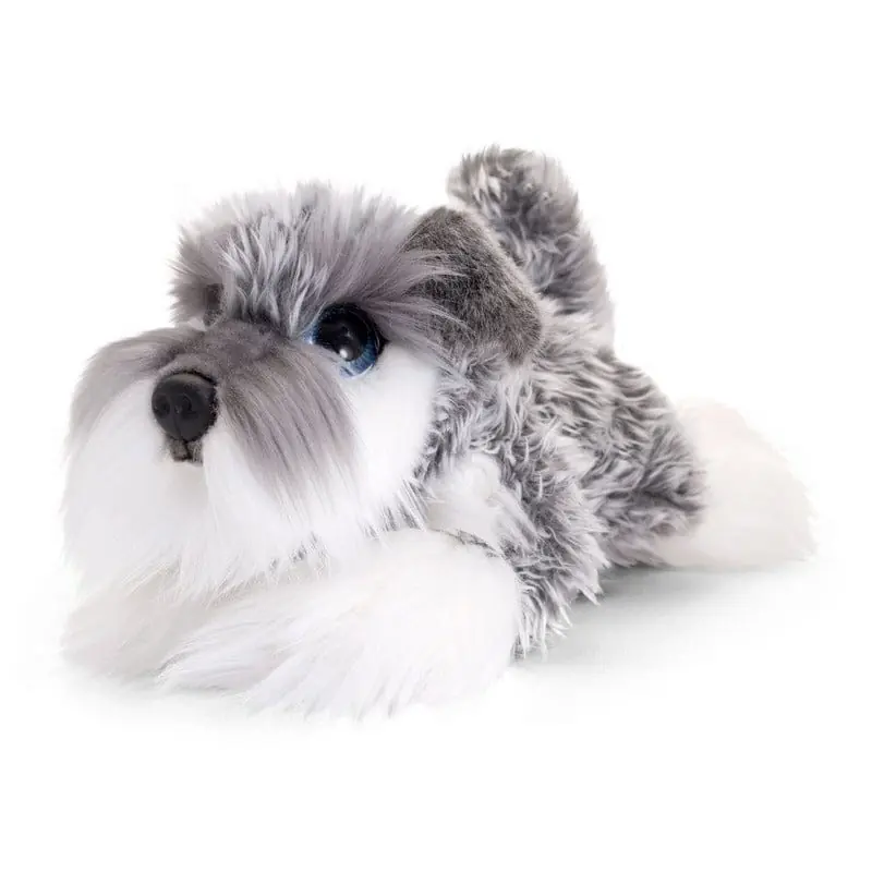 Gratis Retour Keel Toys Schnauzer knuffel - pluche - grijs/wit - 25 cm