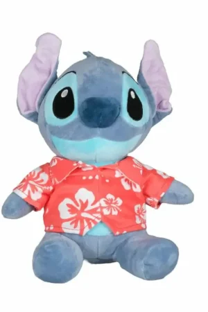 Disney Stitch knuffel - pluche - rood shirt - 30 cm Gratis Retour