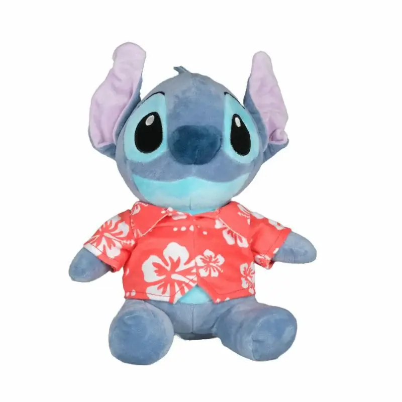 Disney Stitch knuffel - pluche - rood shirt - 30 cm Gratis Retour