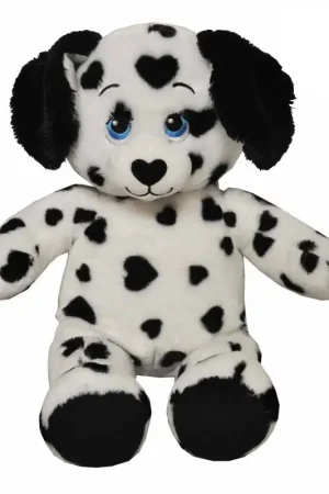 Dalmatiër knuffel hond - pluche - zwart wit - 41 cm Alleen Vandaag