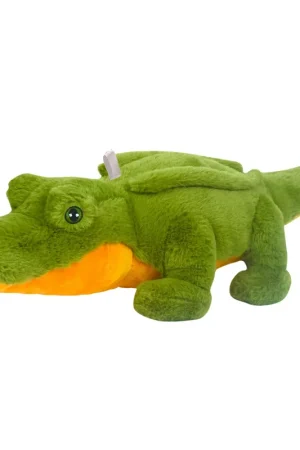 Krokodil knuffel - pluche - groen - 62 cm - fluffy Actieprijs