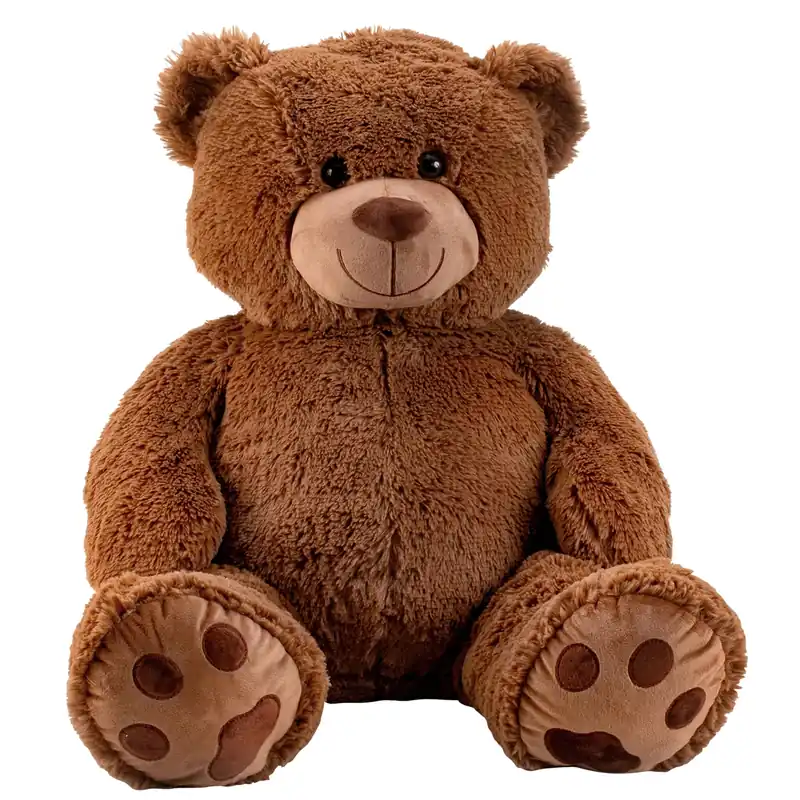 Veilige Betaling Teddy beer knuffel - zachte pluche - bruin - 64 cm/100 cm
