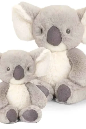 Uitverkoop Keel Toys koala knuffels - pluche - 14 en 25 cm - grijs - set