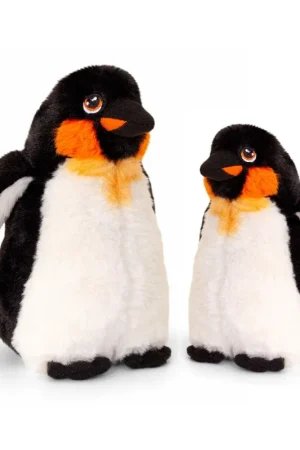 Keel Toys keizer pinguïn knuffel - pluche - wit/zwart - 20 en 25 cm Meest Verkocht