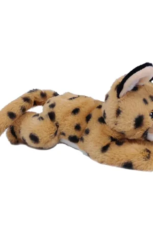 Serval kat knuffel - pluche - beige - 28 cm - dierenknuffel Aanbieding