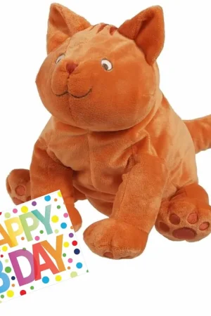 Lage Prijs Dikkie Dik knuffel - pluche - 43 cm - cadeau setje - met Happy Birthday kaart