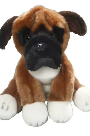 Hete Deal Carl Dick Boxer hond knuffel - pluche - 23 cm - hond