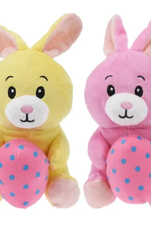 Alleen Vandaag Paashaas knuffel set van 2 - pluche - 20 cm - met paasei