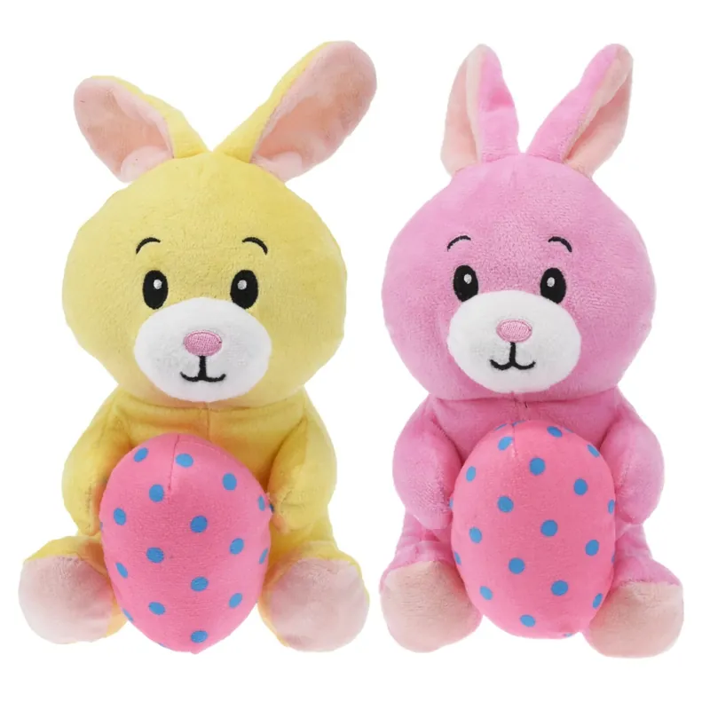 Alleen Vandaag Paashaas knuffel set van 2 - pluche - 20 cm - met paasei