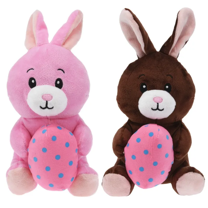 Gratis Retour Paashazen knuffel set van 2 - pluche - 20 cm - met paasei