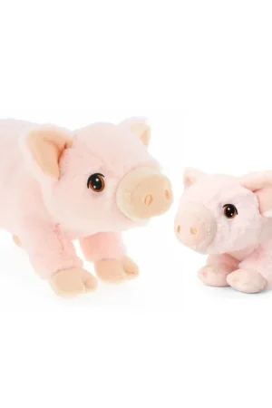 Nu Kopen Keel Toys varkens knuffel - roze - pluche - 18 en 28 cm