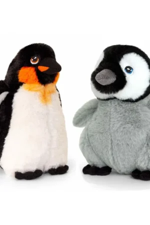 Keel Toys keizer pinguin knuffel met jong - pluche - 25 cm Betrouwbaar