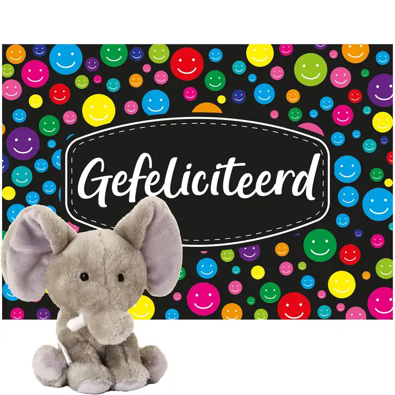 Keel Toys olifant knuffel - pluche - 14 cm - cadeau Snelle Levering