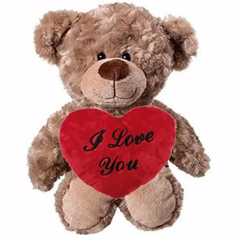 Valentijn Love cadeau set - knuffelbeer - pluche - 35 cm Uitverkoop