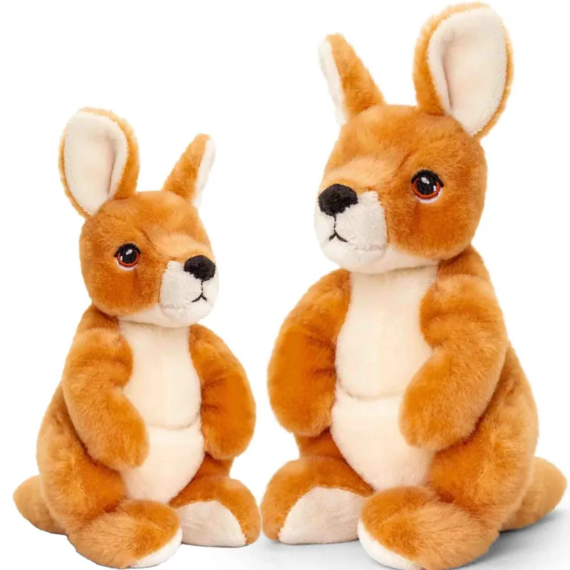 Betrouwbaar Kangoeroe familie knuffel - pluche - 20 en 27 cm - dierenknuffel