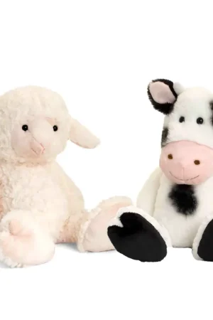 Pluche koe en lammetje knuffel - boerderijvriendjes - 25 cm Must-Have