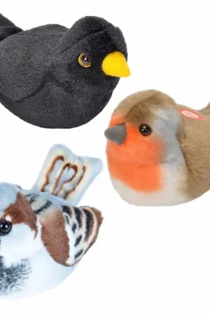 Wild Republic vogel knuffels - pluche - 14 cm - met geluid Nieuw