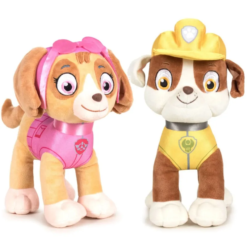 Paw Patrol knuffelset Skye en Rubble - pluche - 19 cm Beste Prijs
