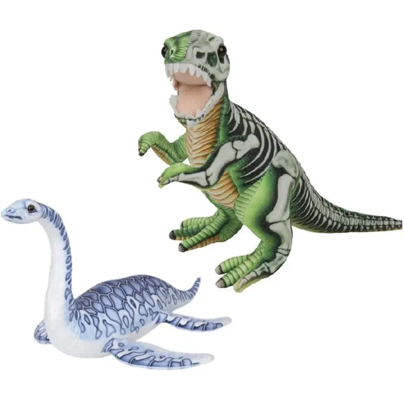 Veilige Betaling Nature Plush Planet dino knuffels set - pluche - 30 cm