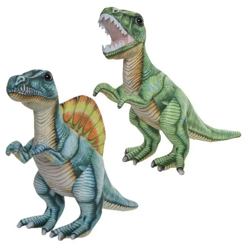 Hete Deal T-Rex en Stegosaurus knuffels - pluche - 30 cm - dinosaurus set