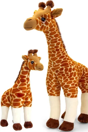 Bestel Nu Keel Toys giraffen knuffelset - pluche - 30 en 70 cm