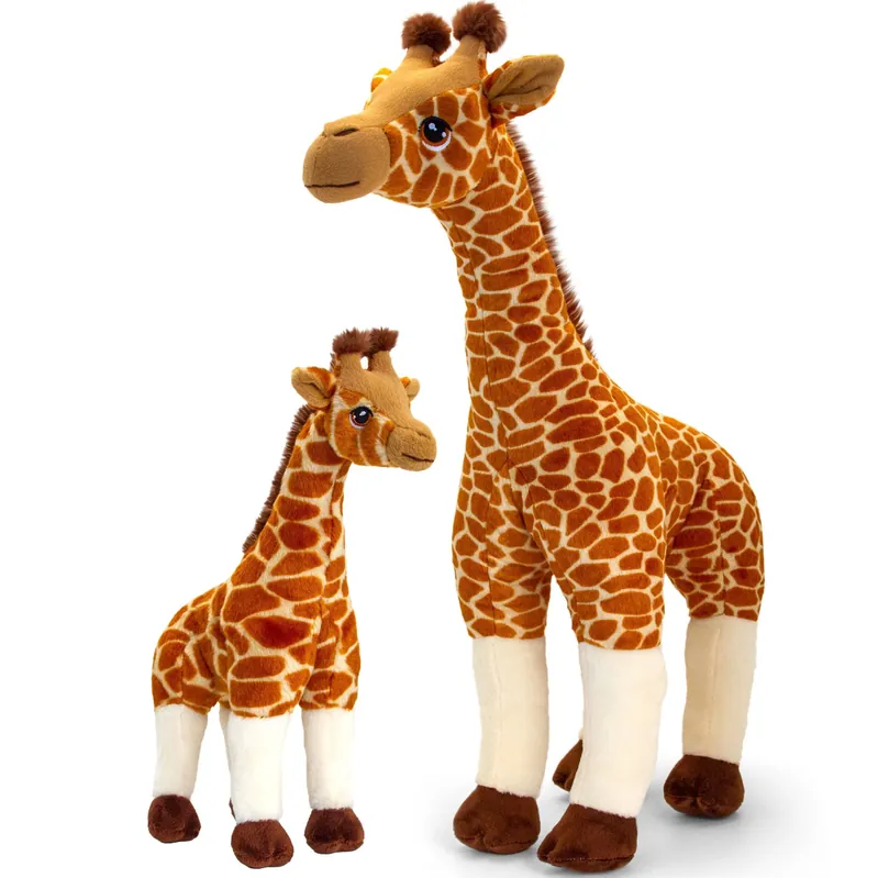 Bestel Nu Keel Toys giraffen knuffelset - pluche - 30 en 70 cm