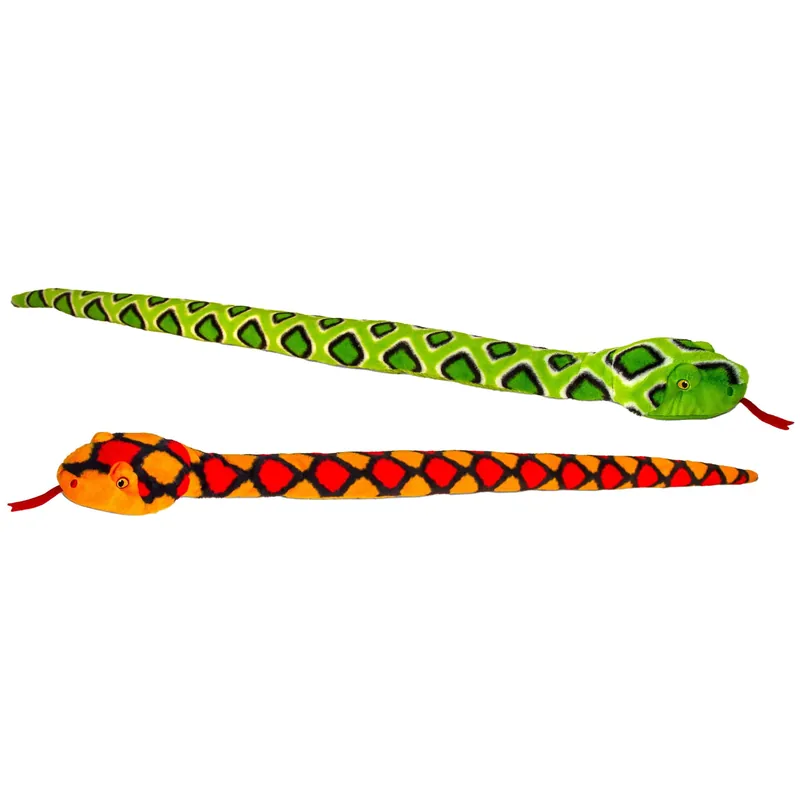Koop Vandaag Keel Toys slangen knuffel set - pluche - 2 stuks - 100 cm