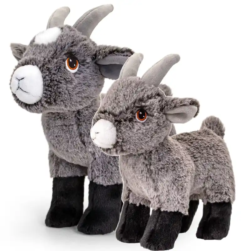 Keel Toys geiten setje - pluche - 20 en 25 cm - knuffels Alleen Vandaag