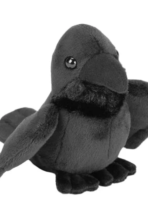 Beste Prijs Wild Republic raaf knuffel - pluche - 13 cm - vogelknuffel