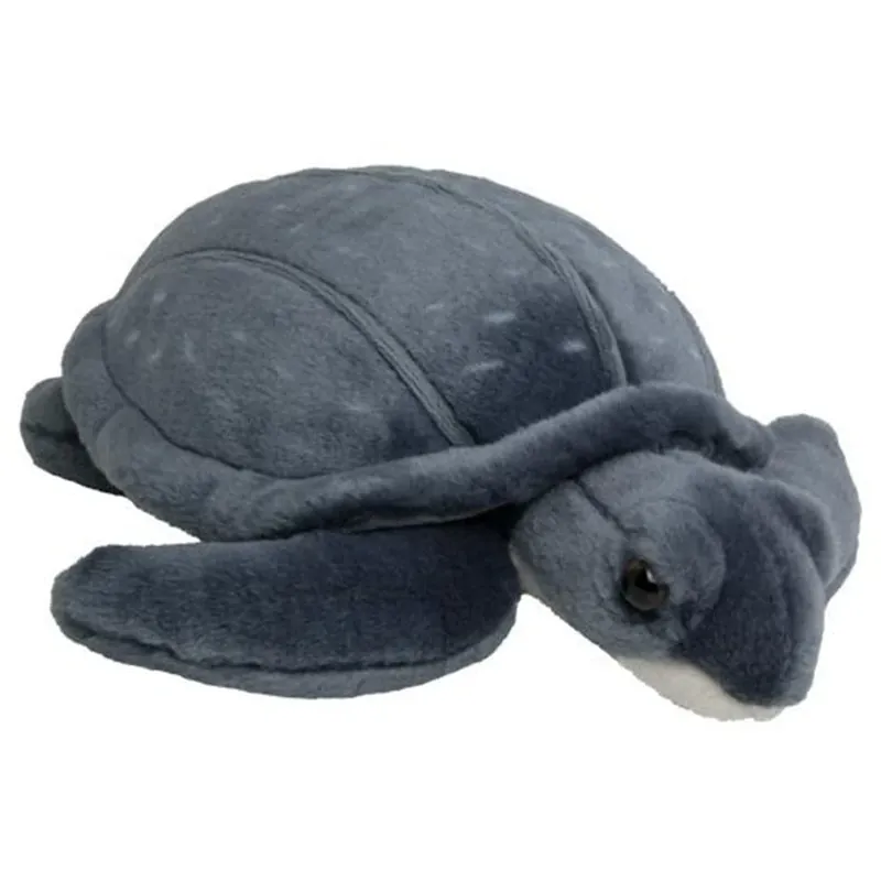 Nature Planet zeeschildpad knuffel - pluche - blauw - 30 cm Flitsaanbieding