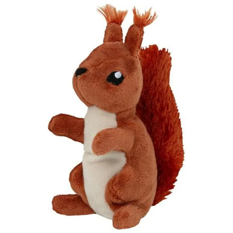 Rechtstreeks Van De Fabrikant Nature Planet eekhoorn knuffel - pluche - rood - 13 cm
